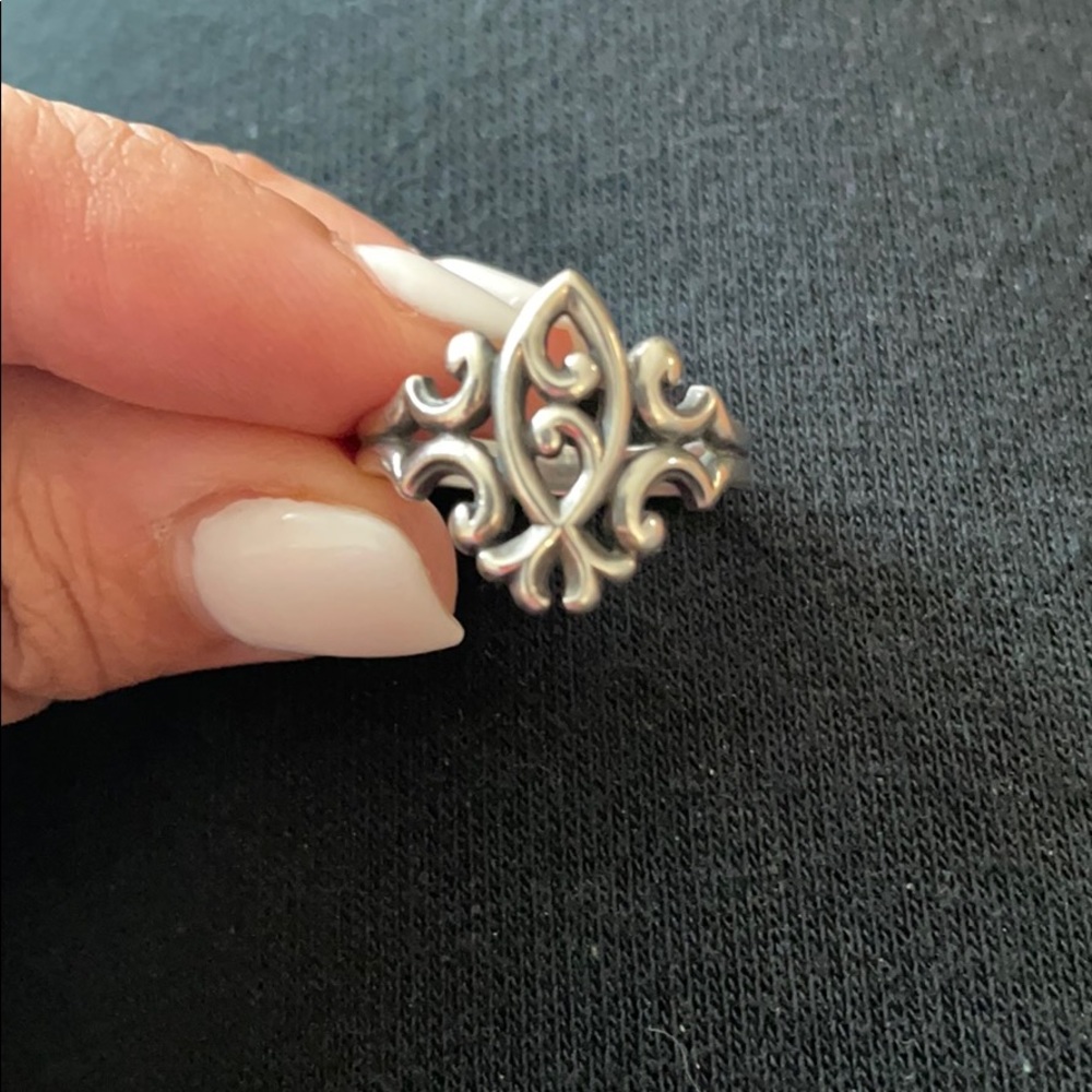 Scrolled Ichthus Ring